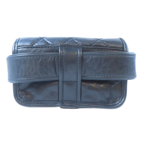 CHANEL Quilted CC SHW Waist Bag 31399 Calfskin Leather Black