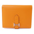 HERMES PHW Bearn Wallet Epsom Leather Orange