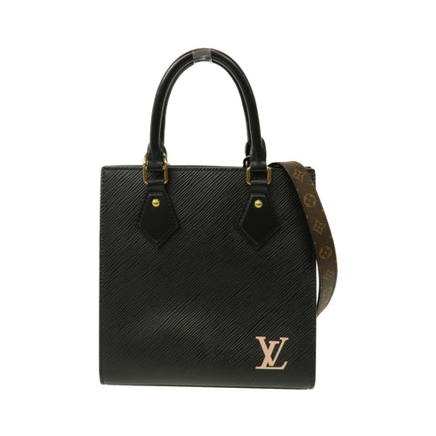 LOUIS VUITTON LV GHW Sac Plat BB 2 Way Shoulder Bag Handbag M20958 Epi Black v1