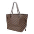 LOUIS VUITTON LV GHW Neverfull MM Shoulder Tote Bag N51105 Damier Ebene Brown v1