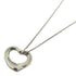 TIFFANY&CO Diamond Open Heart Necklace PT950 Platinum