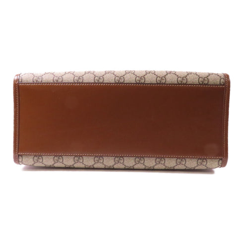 GUCCI GG GHW GG SUPREME Shoulder Bag 2 Way Bag 659983 Coated Canvas Brown