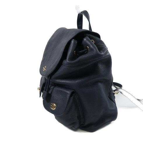 COACH GHW Backpack Rucksack Calfskin Leather