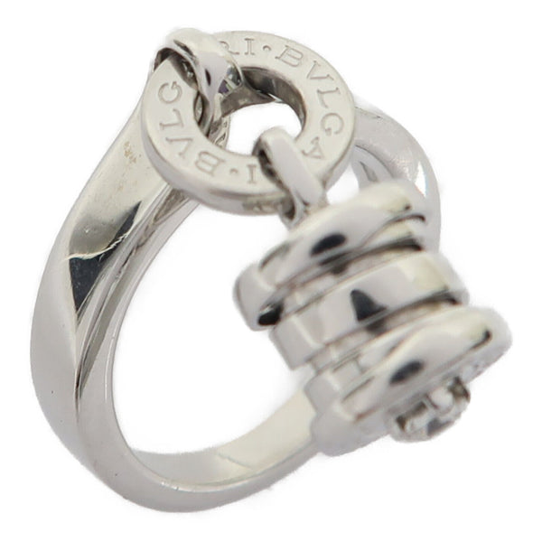 BVLGARI Element Diamond Ring 18K White Gold US#4.5