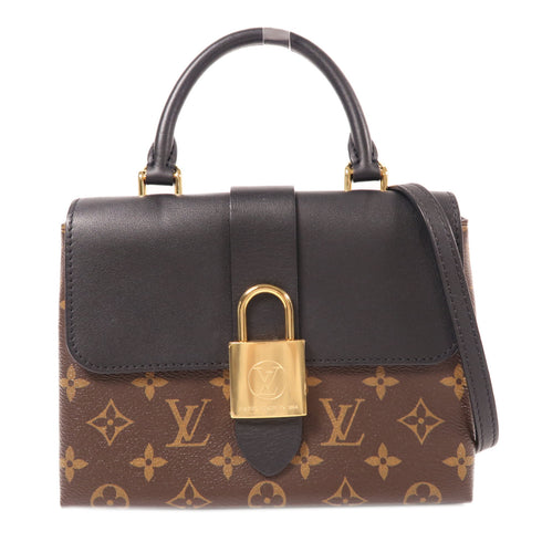 LOUIS VUITTON LV GHW Locky BB 2 Way Shoulder Bag M44141 Monogram Brown Black
