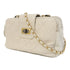 CHANEL Quilted CC 2.55 Chain Shoulder Bag Calfskin Leather White