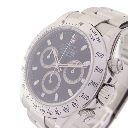 ROLEX Daytona Automatic Watch 116520/09y Stainless Steel Black