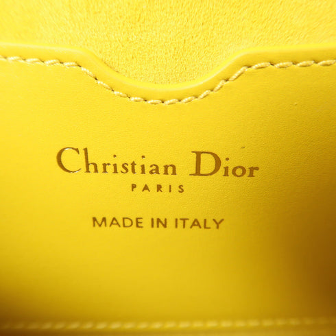 Christian Dior CD GHW Bobby East West Shoulder Bag Calfskin Leather Yellow