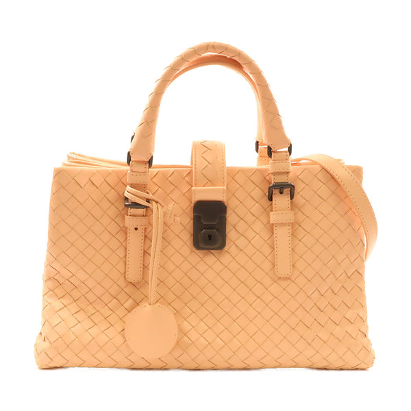 BOTTEGA VENETA BHW 2 Way Shoulder Bag Calfskin Leather Pink