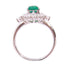 FINE JEWELRY 0.99ct Emerald 0.85ct Diamond Ring US#6.75 PT900 Platinum