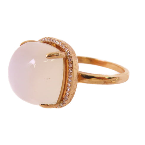 Fine Jewelry Moon Stone Ring US#4.75 18K Rose Gold