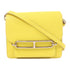HERMES PHW Mini Roulis Shoulder Bag Evercolor Leather Lime