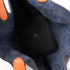 HERMES GHW Picotin MM Hand Bag/Bucket Tote Bag Clemence Leather Midnight/Orange
