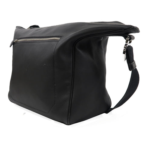 HERMES PHW Cityslide Shoulder Bag 070330CB Leather Black