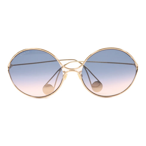 GUCCI GG Sunglasses GG0253SA-003 Metal Gold