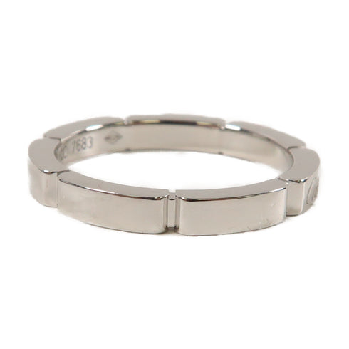 CARTIER Maillon Panthere Wedding Ring 18K White Gold Cartier#52 US#6