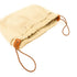 HERMES PHW Fourbi 25 Pouch Clutch Canvas Beige