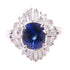 FINE JEWELRY 1.56ct Sapphire 0.75ct Diamond Ring US#5.5 PT900 Platinum