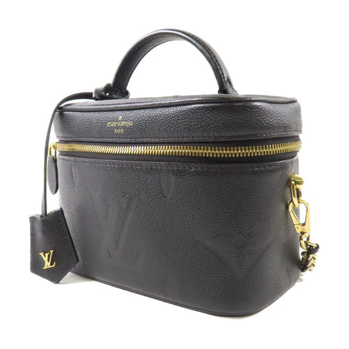 LOUIS VUITTON LV Vanity Case Chain Shoulder Bag M45598 Monogram Empreinte Black