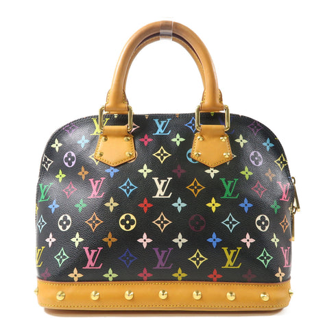 LOUIS VUITTON LV GHW Alma Handbag M92646 Monogram Multicolore Black