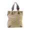 GUCCI GG GHW Tote Bag Handbag 154372 GG Canvas Brown