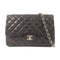 CHANEL CC SHW Large Classic Chain Shoulder Bag Lambskin Leather Black v1