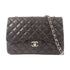 CHANEL CC SHW Large Classic Chain Shoulder Bag Lambskin Leather Black v1
