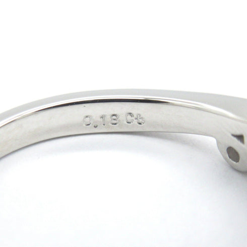 MIKIMOTO 0.18ct Diamond Ring PT900 Platinum US#6