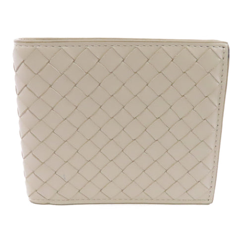 BOTTEGA VENETA BV Wallet Intrecciato Leather White