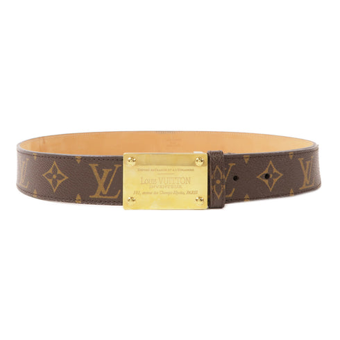 LOUIS VUITTON LV GHW Ceinture Belt M9812T Monogram Brown