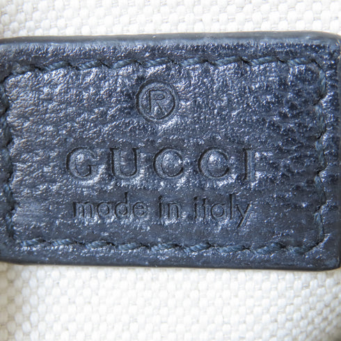 GUCCI GG SHW Shoulder Bag 2 Way Bag 671682 Coated Canvas Navy/Beige