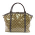 GUCCI GG GHW Handbag Shoulder Bag 341503 PVC Brown