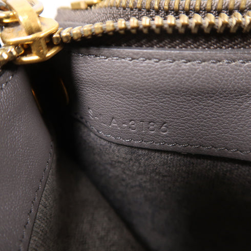 CELINE GHW Trio Shoulder Bag Lambskin Leather