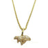 CARTIER Panthere Diamond Charm Necklace Accessories 18K Yellow Gold