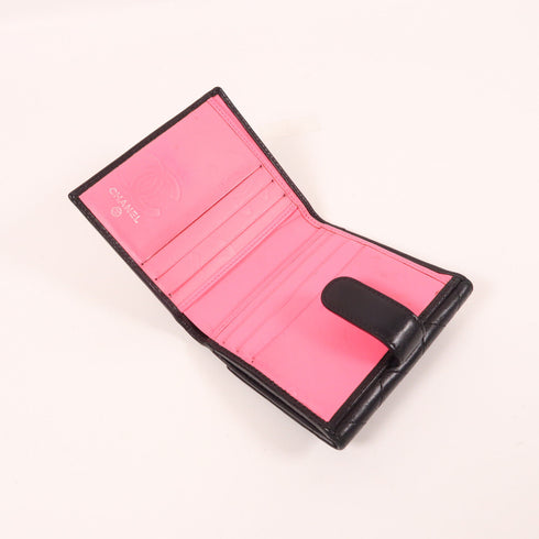 CHANEL CC SHW Cambon Wallet Calfskin Leather Black
