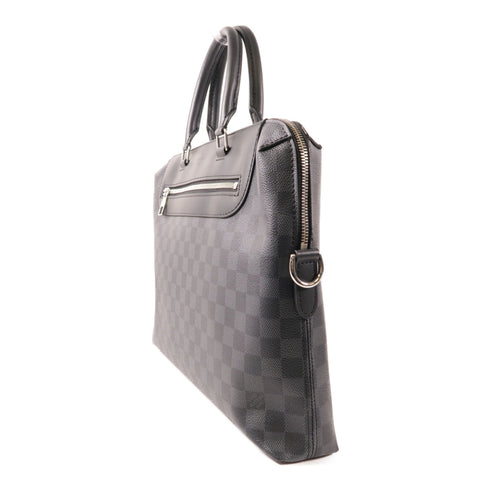 LOUIS VUITTON LV SHW Porte-Documents Jour 2 Way Bag N48260 Damier Graphite