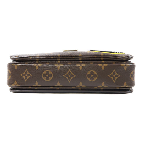 LOUIS VUITTON LV GHW Pochette Metis 2 Way Bag M43991 Monogram Patches Brown