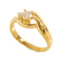 Fine Jewelry 0.25ct Diamond 0.02ct Diamond Ring 18K Yellow Gold US#6