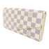 LOUIS VUITTON LV GHW Sarah Wallet N63208 Damier Azur White