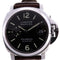 PANERAI Luminor Marina Automatic Watch Leather Belt SS PAM00048 Black
