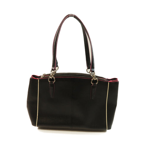 COACH SHW Shoulder Bag Calfskin Leather 20476 Black