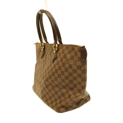 LOUIS VUITTON LV GHW Saleya MM Shoulder Bag Damier 128593 Brown