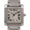 CARTIER Tank Francaise 2302 Automatic Watch Stainless Steel White