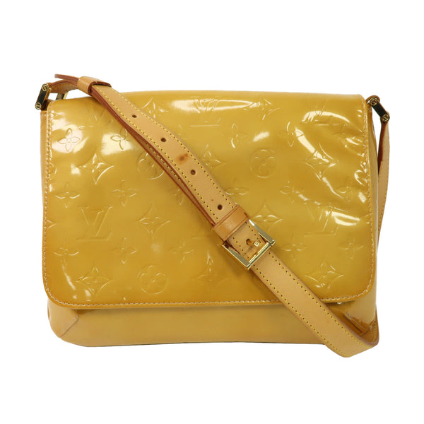 LOUIS VUITTON LV GHW Thompson Street Shoulder Bag M91123 Monogram Vernis Yellow