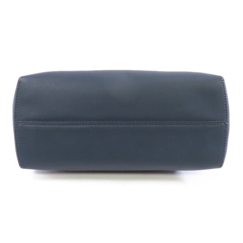 FENDI SHW By The Way 2 Way Shoulder Bag Calfskin Leather Blue/Beige