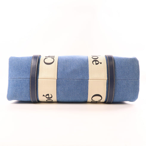 Chloe Woody M Shoulder Tote Bag 01227565 Canvas