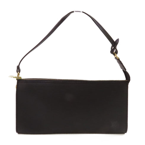 LOUIS VUITTON LV GHW Pochette Accessoires Pouch Handbag M52942 Epi Leather Black