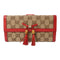 GUCCI GG GHW Long Wallet 269981 Canvas Leather Brown Red