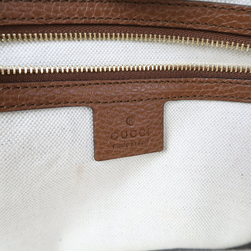 GUCCI GG Shoulder Tote Bag 631685 Denim/Leather Blue