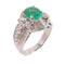Fine Jewelry 1.27ct Emerald 1.13ct Diamond Ring US#5.75 18K White Gold